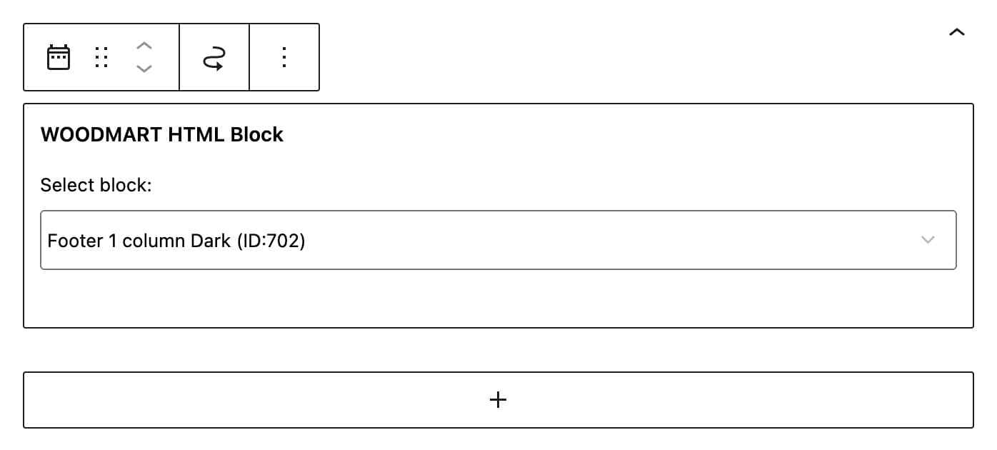 小工具中的页脚 HTML 区块