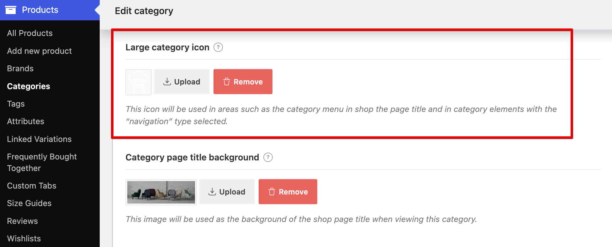 large category icon
