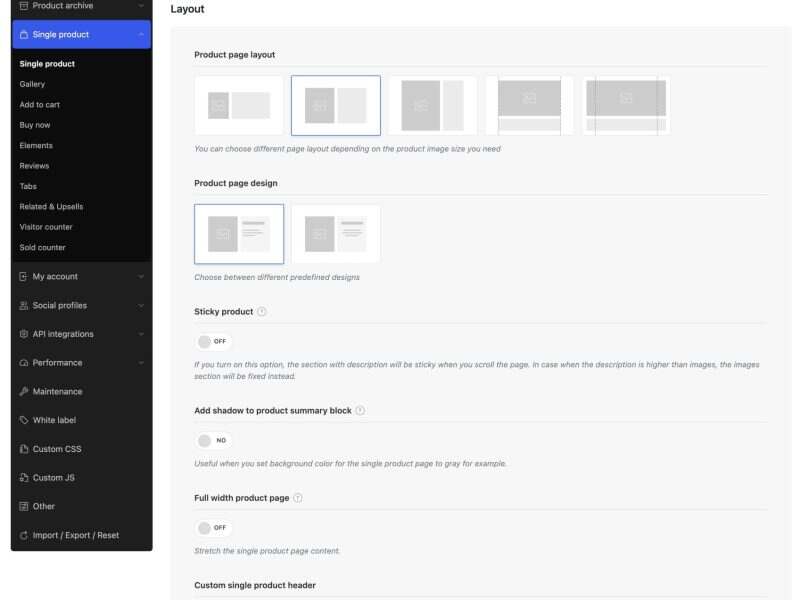td single prod settings full
