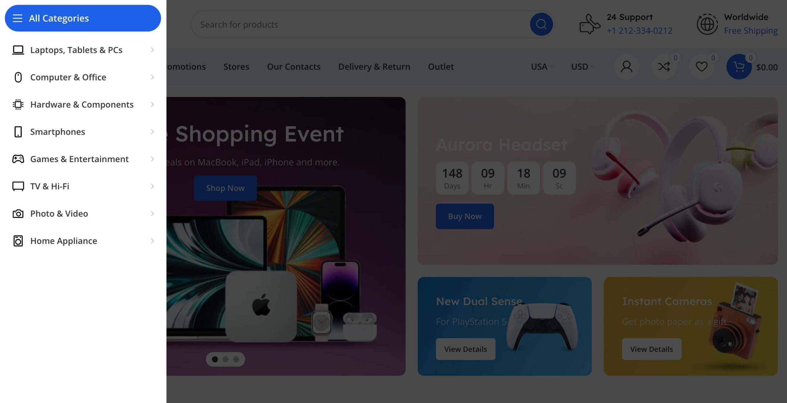 sticky navigation